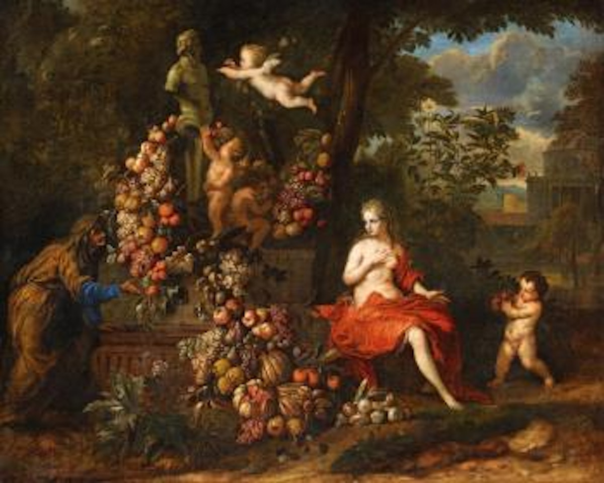 Vertumnus and Pomona, an Allegory of Autumn by Jan Pauwel Gillemans
