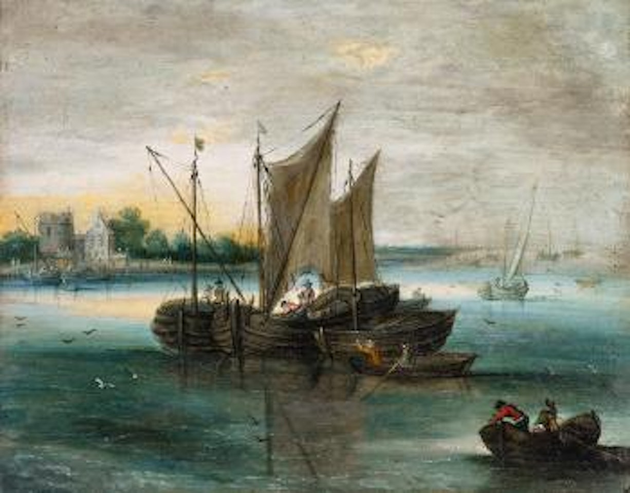 Seascape with Boats on the Water by Jan Brueghel the Younger