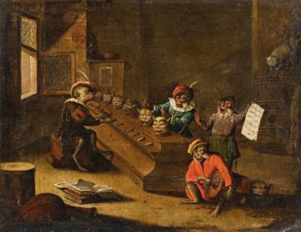 The Cat Organ by Flemish School