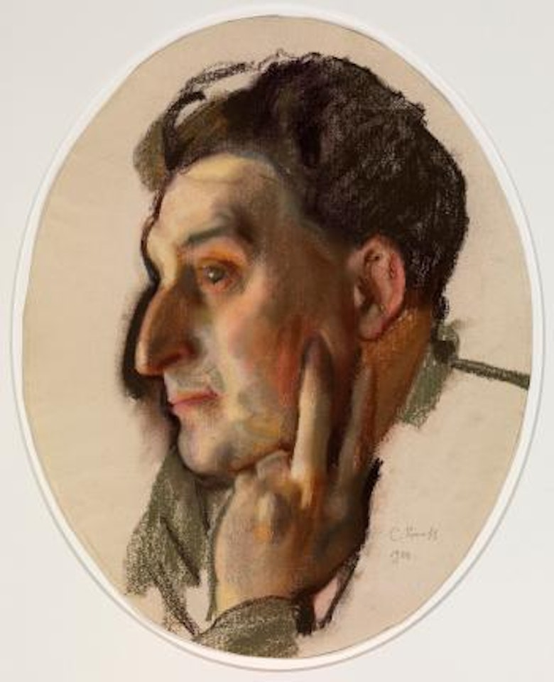 Portrait of M.G. Lukianov in Profile by Konstantin Somov
