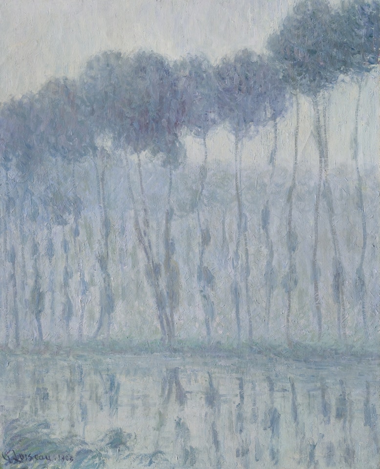 PEUPLIERS AU BORD DE L'EURE by Gustave Loiseau