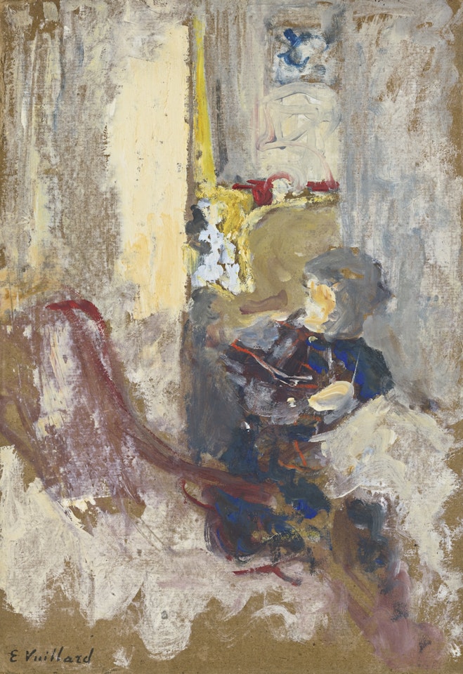CROQUIS DE FEMME COUSANT by Édouard Vuillard