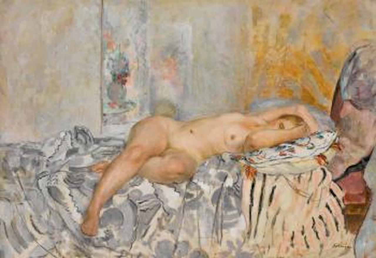 Nu Allongé Au Coussin Espagnol by Henri Lebasque