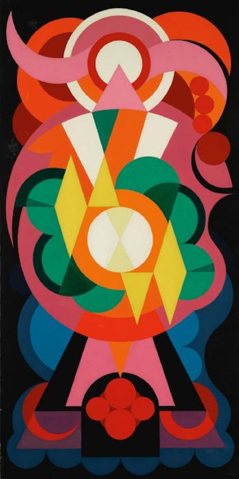 Composition sur les Noms Communs: Ange, Lion, Fauvette by Auguste Herbin