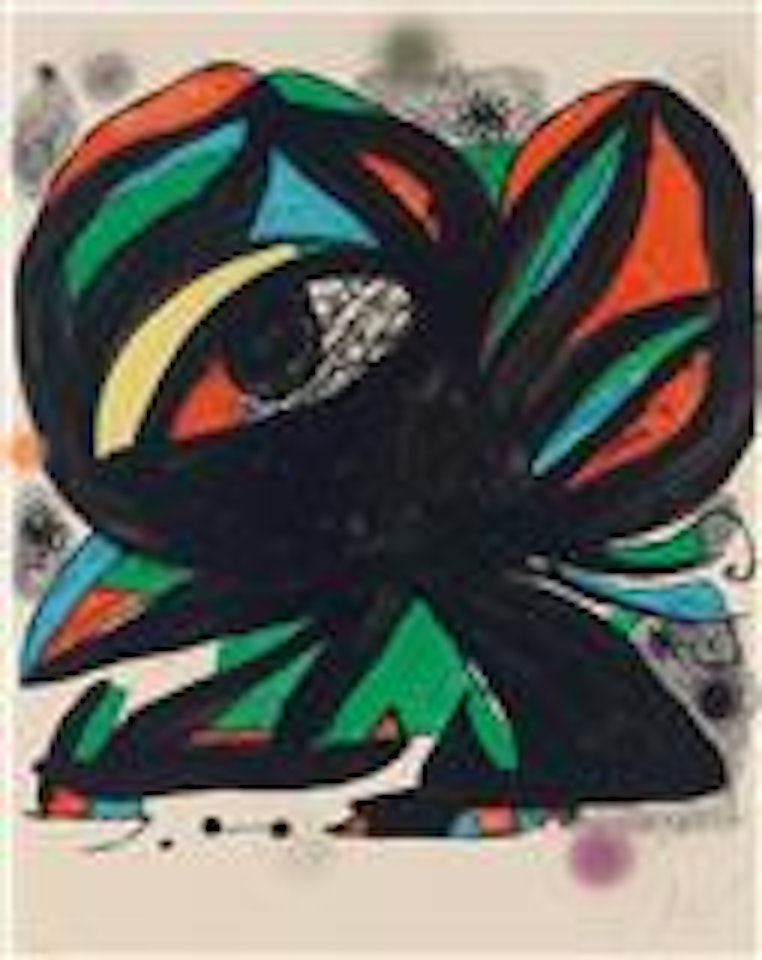 Plakat zur Eröffnung der Fundació Joan Miró Barcelona by Joan Miró