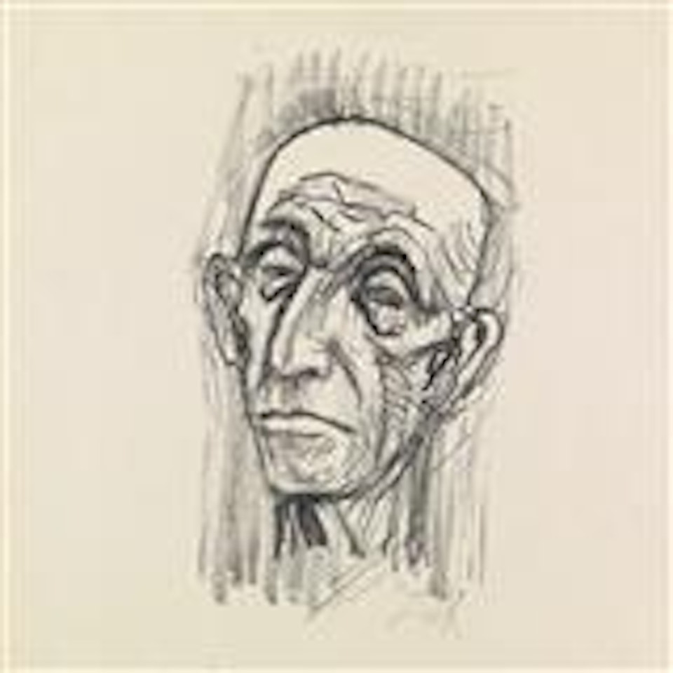 Josef Hegenbarth II (half profile) by Otto Dix