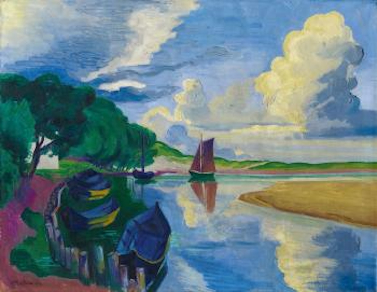 Herbstwolken by Max Pechstein
