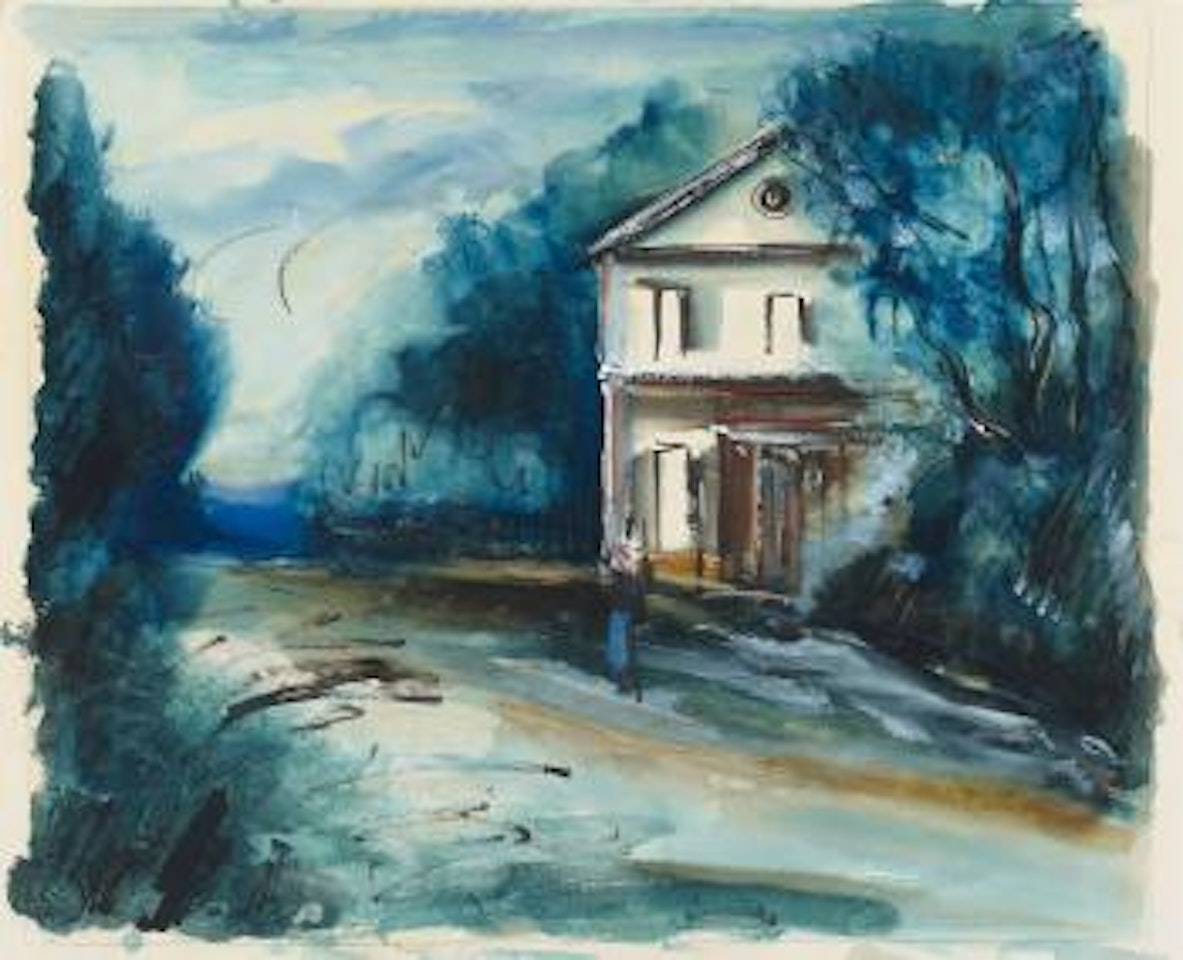 Maison au bord de la route by Maurice de Vlaminck