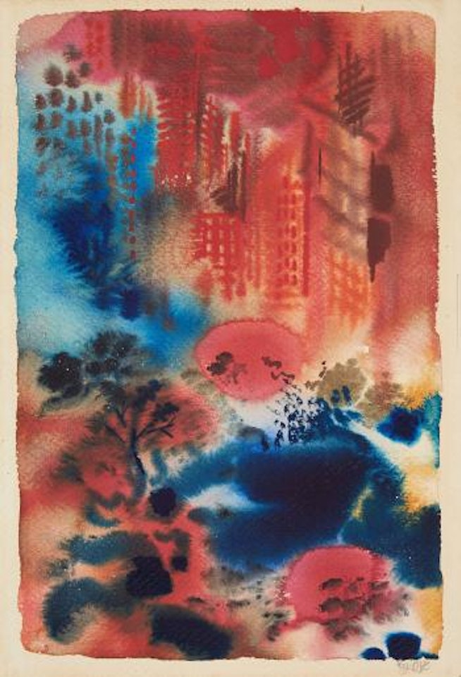 New York at Night. Central Park by George Grosz