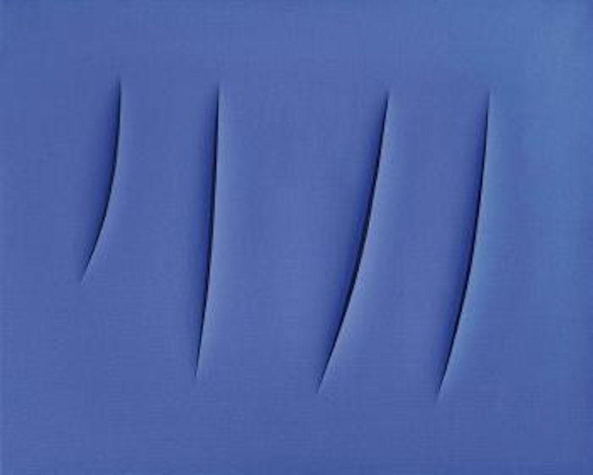 Concetto spaziale, attese by Lucio Fontana