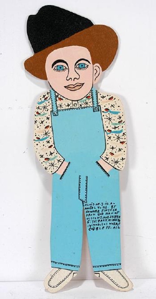 Elvis at three years old by Howard Finster