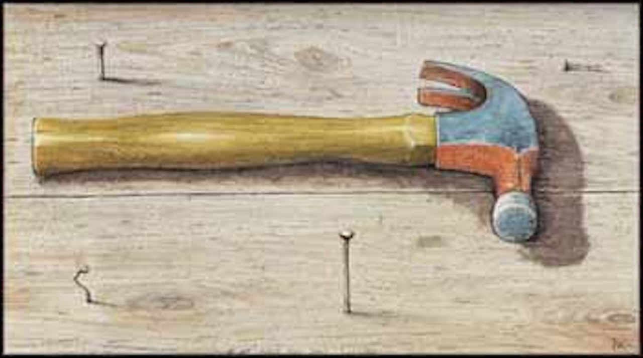If At First You Don't Succeed by William Kurelek