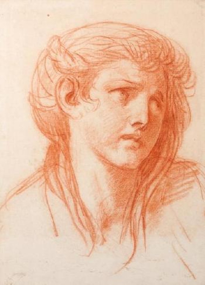 Tête de femme by Jean-Baptiste Greuze