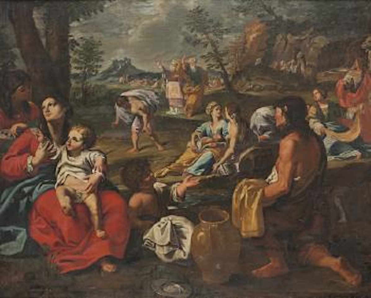 La Raccolta della Manna [Gathering the Manna] by BOLOGNESE SCHOOL