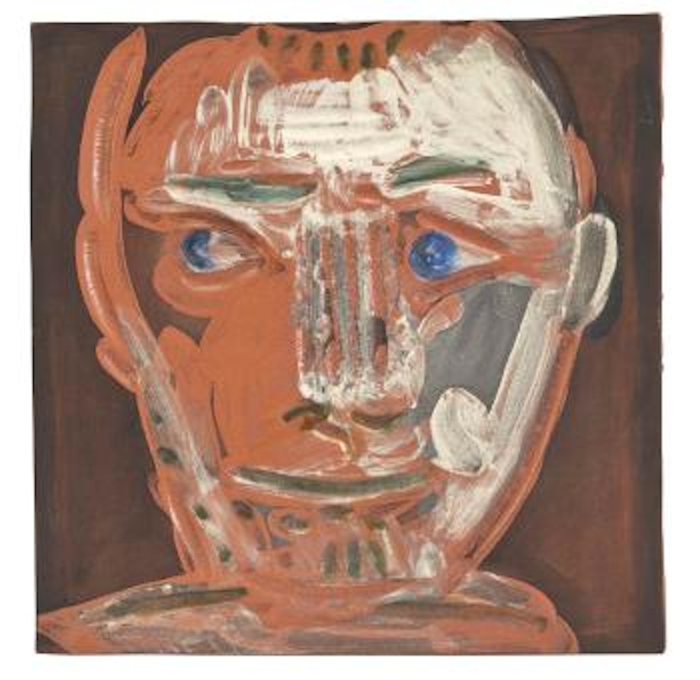 Visage d'homme (A. R. 571) by Pablo Picasso