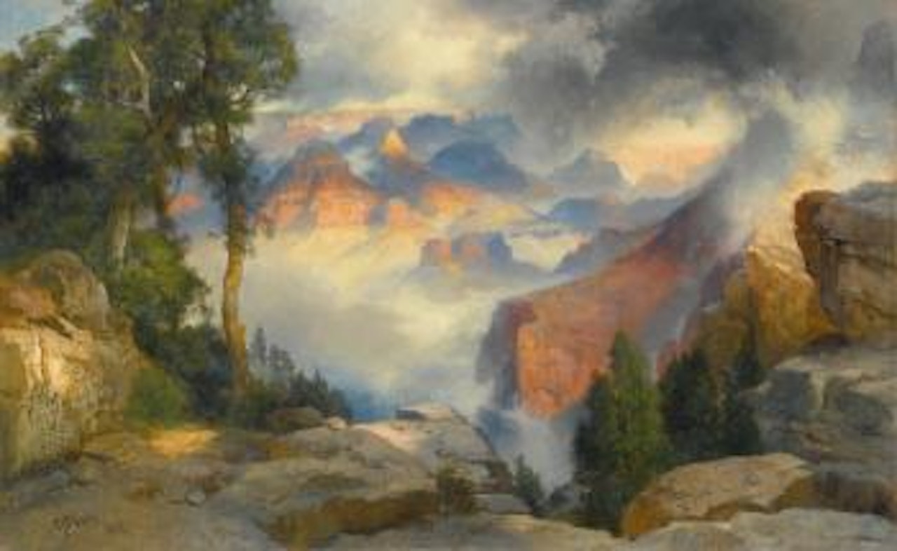 Clouds in The Canyon (Grand Canyon) by Thomas Moran