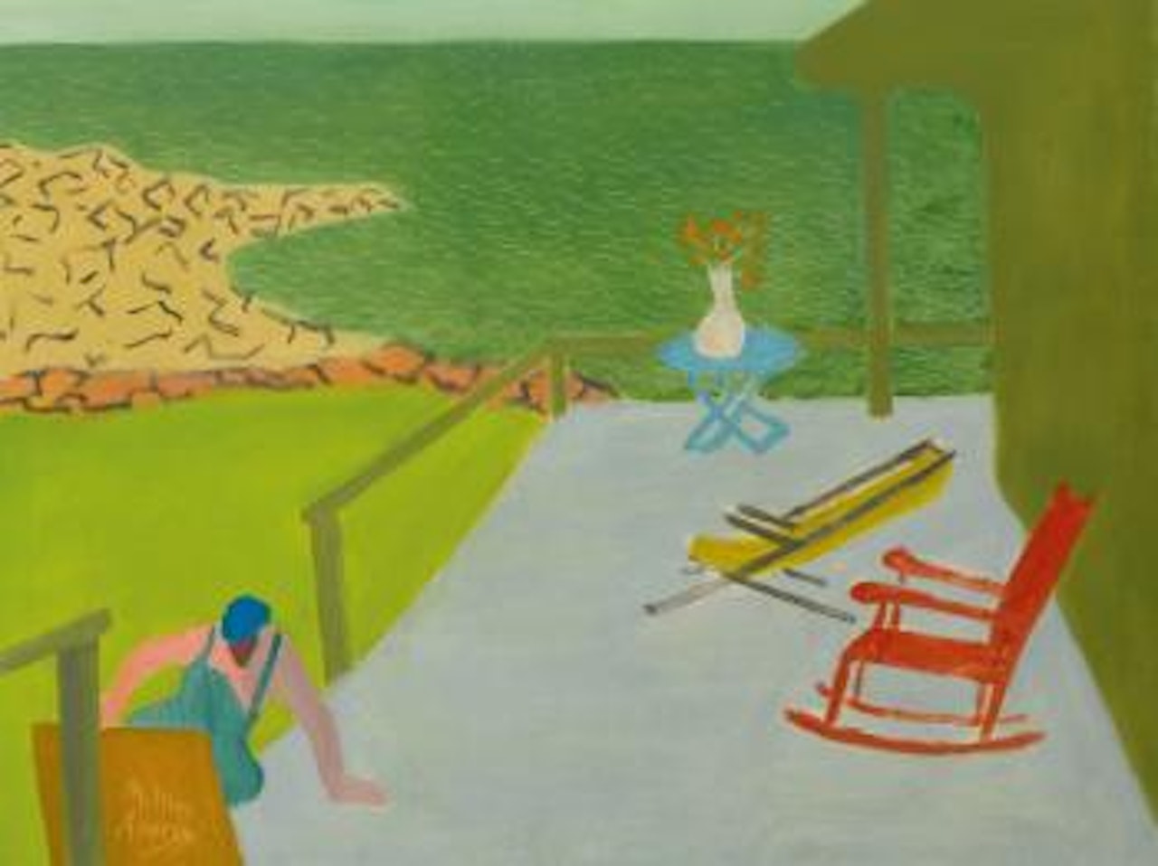 Beach House (Porch and Chairs) by Milton Avery
