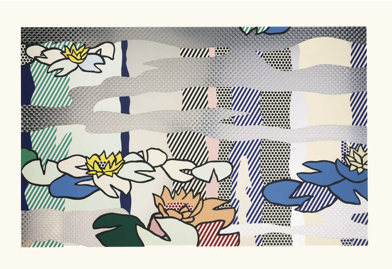 WATER LILY POND WITH REFLECTIONS by Roy Lichtenstein