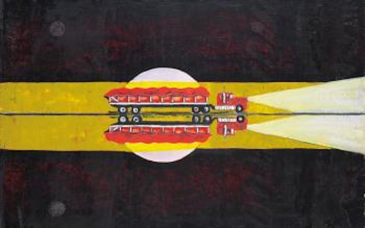 Hitch-hiker (Reflected) by Peter Doig