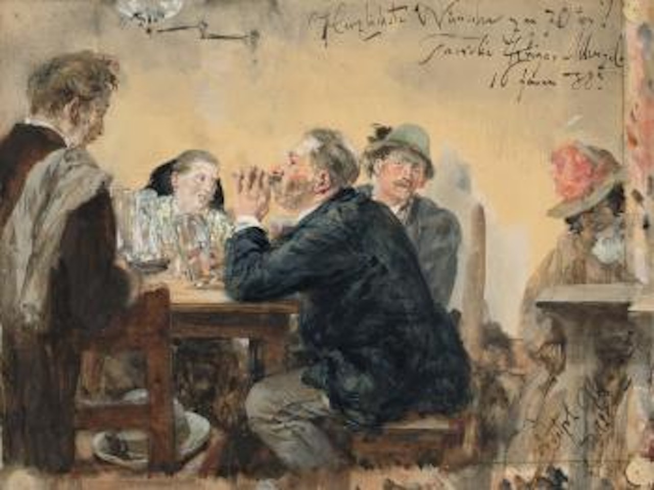 Im Peterskeller Zu Salzburg by Adolph Menzel