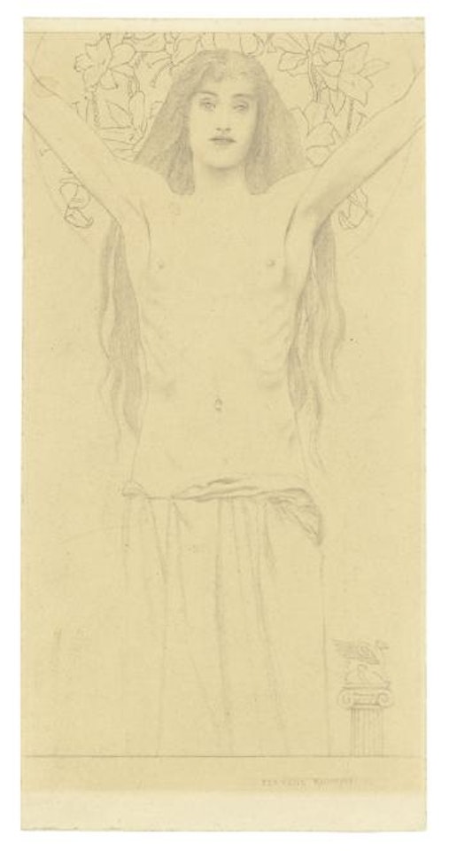 Sans Titre (femme Aux Bras Levés) Ou ,une Martyre‘ by Fernand Khnopff