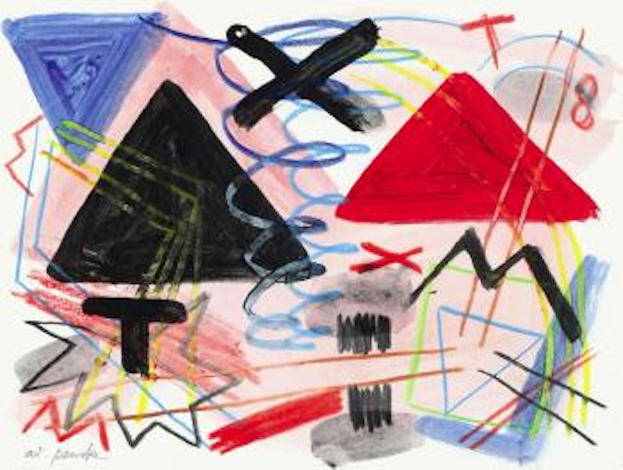 Hinter Den Pyramiden by A.R. Penck
