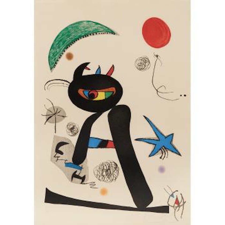 Barbare Dans La Neige (D. 928) by Joan Miró
