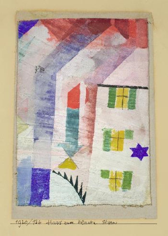 Das Haus Zum Blauen Stern by Paul Klee