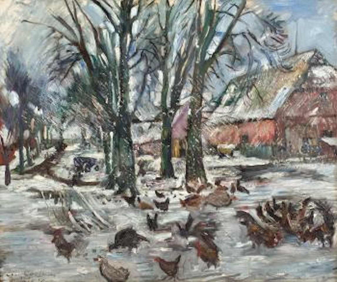 Gutshof Im Winter by Lovis Corinth