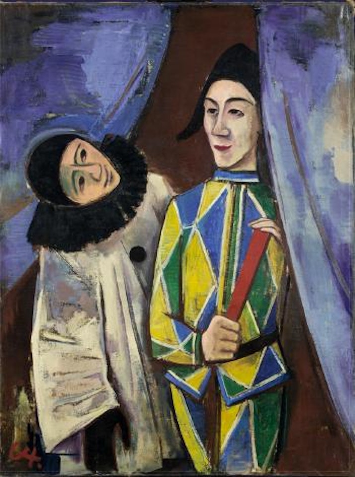 Pierrot Und Harlekin by Karl Hofer