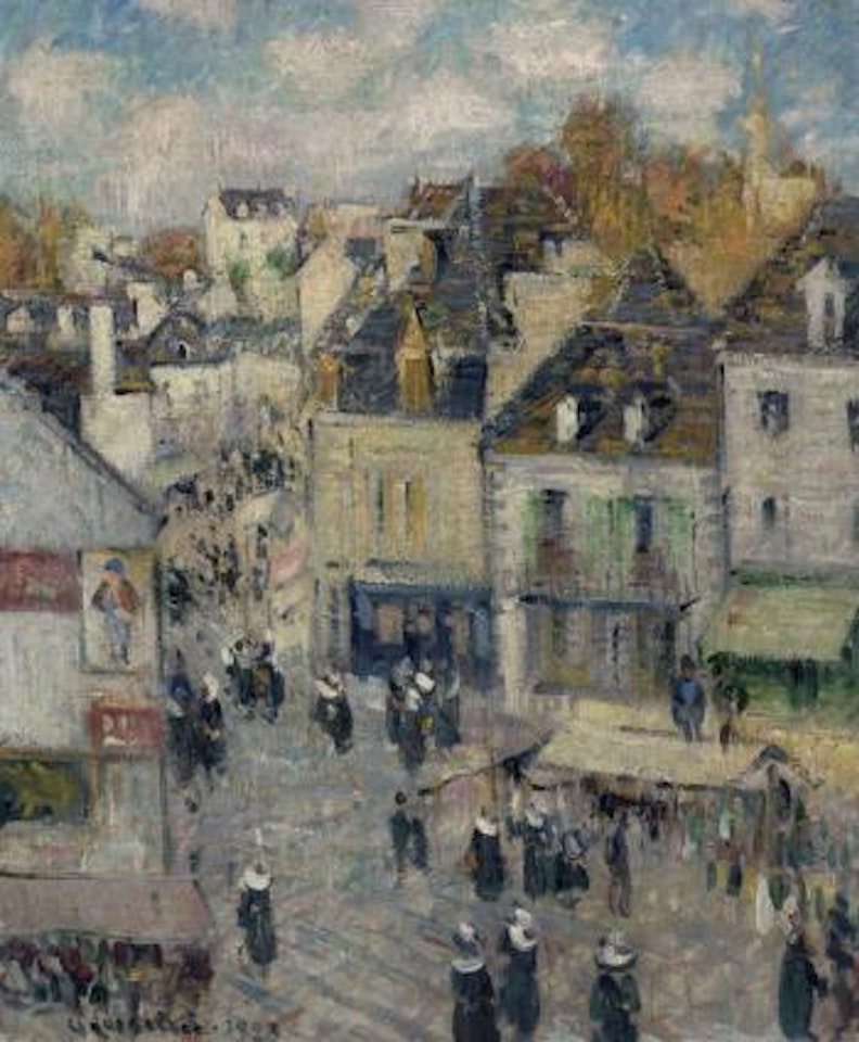 Pont-Aven, le marché by Gustave Loiseau