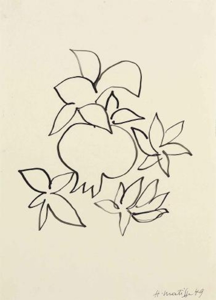 Grenade et feuilles by Henri Matisse