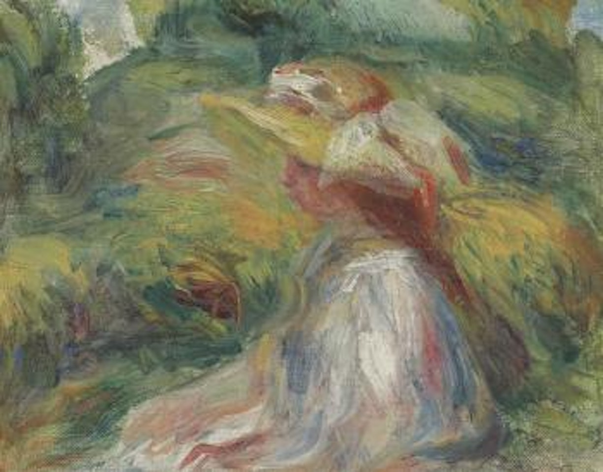 Etude de femme au chapeau by Pierre-Auguste Renoir