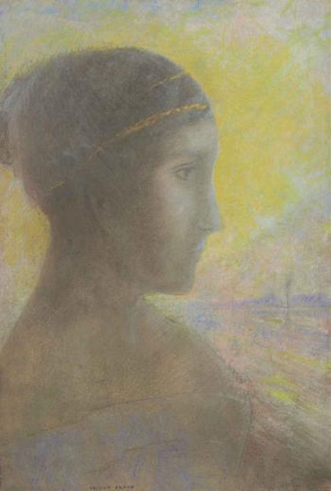 Femme de profil by Odilon Redon
