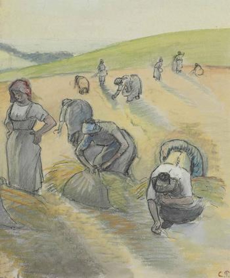 Les Glaneuses by Camille Pissarro