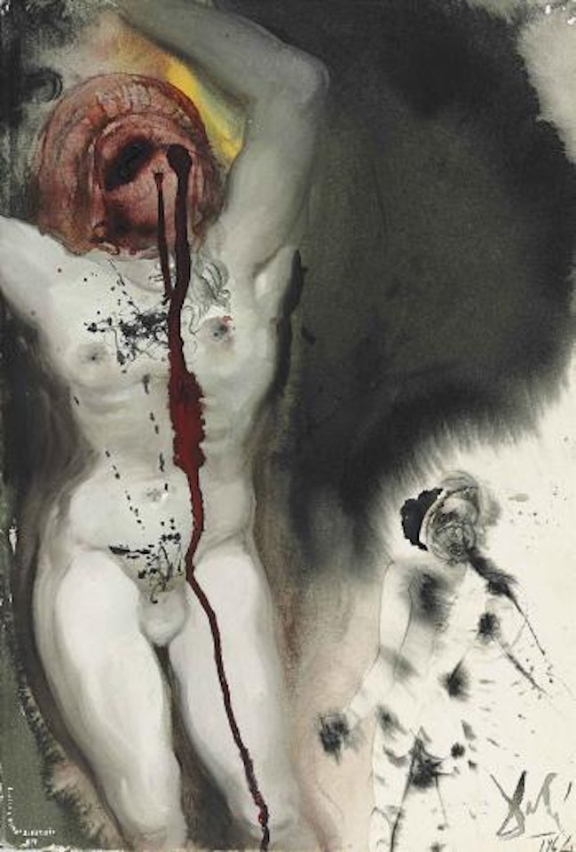David et Goliath (1 Samuel 17) by Salvador Dali