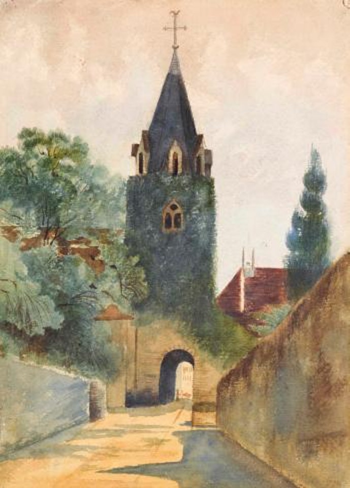 Die Kirche von La Tour-de-peilz by Ferdinand Hodler