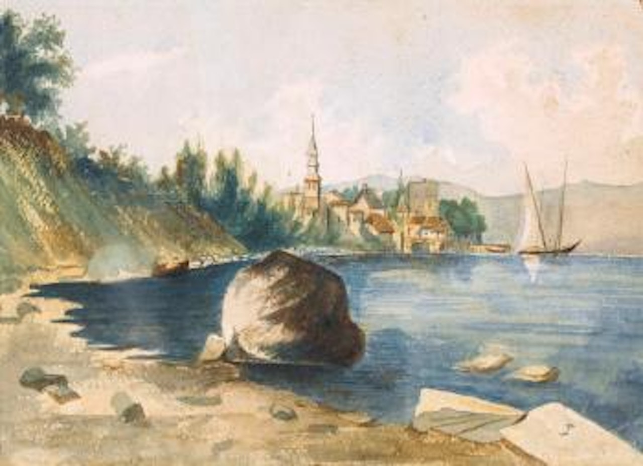 Yvoire am Genfersee by Ferdinand Hodler