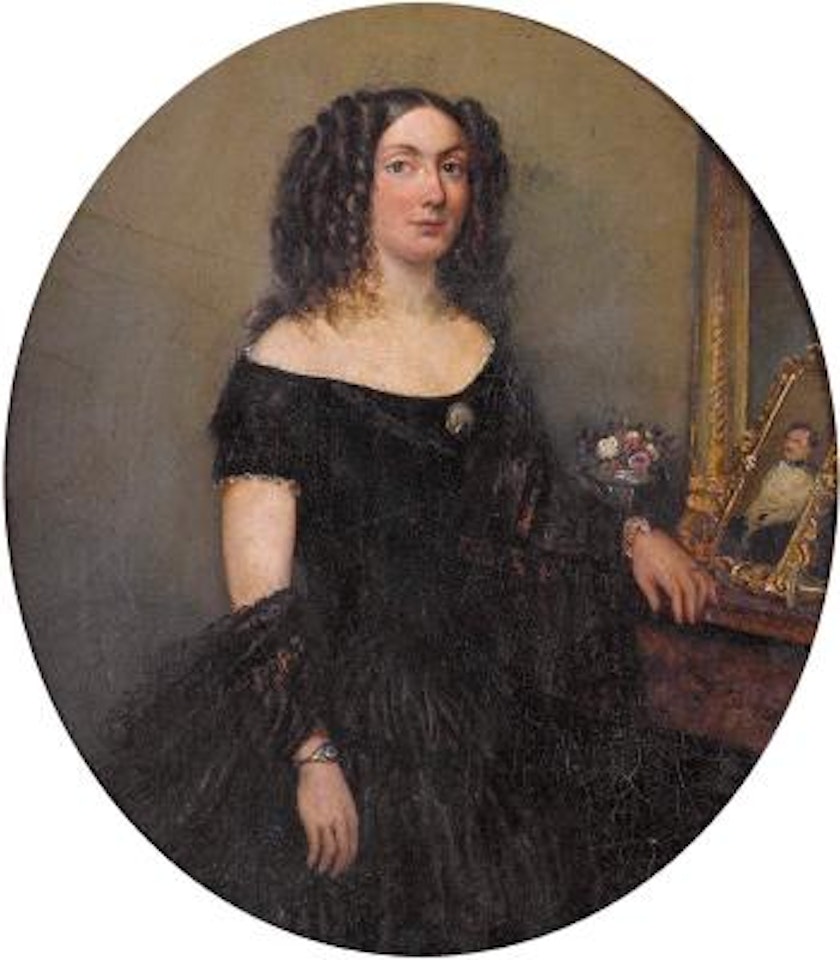 Porträt einer eleganten Dame by French School