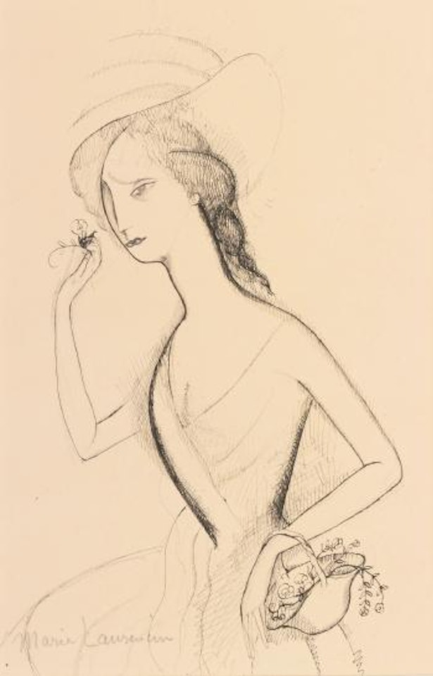 Femme Avec Fleurs And Tête De Femme: Two Works by Marie Laurencin