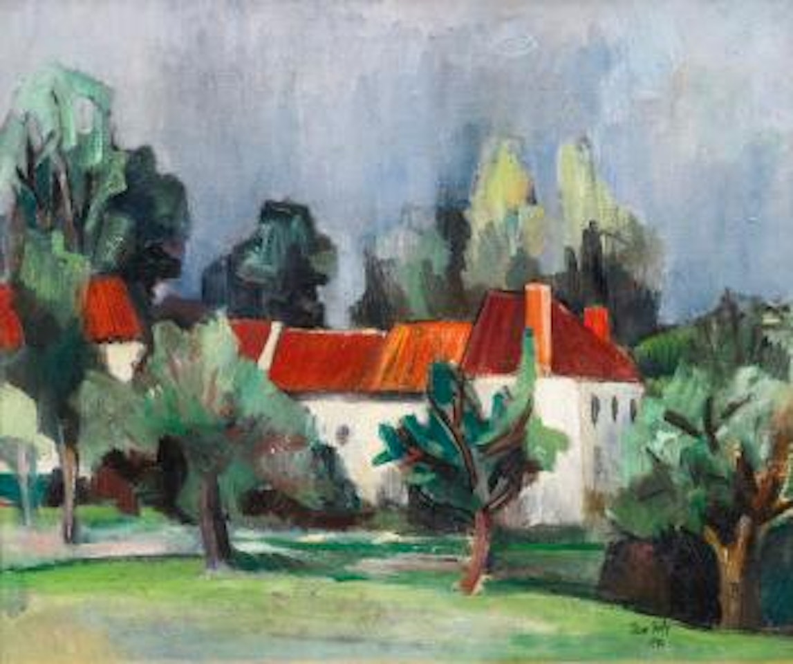 Les Toits Rouges by Jean Dufy