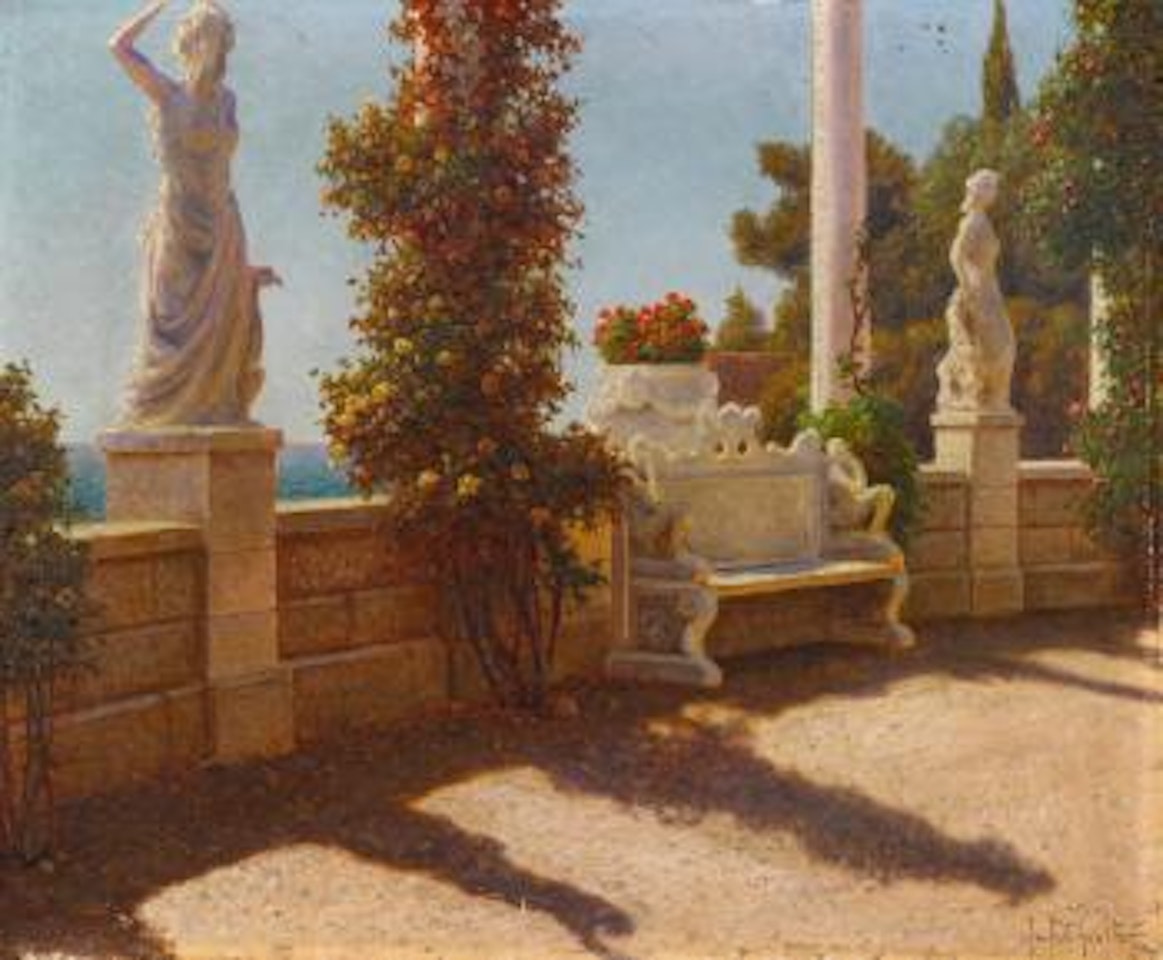 Terrace by the Sea by Ivan Fedorovich Choultse