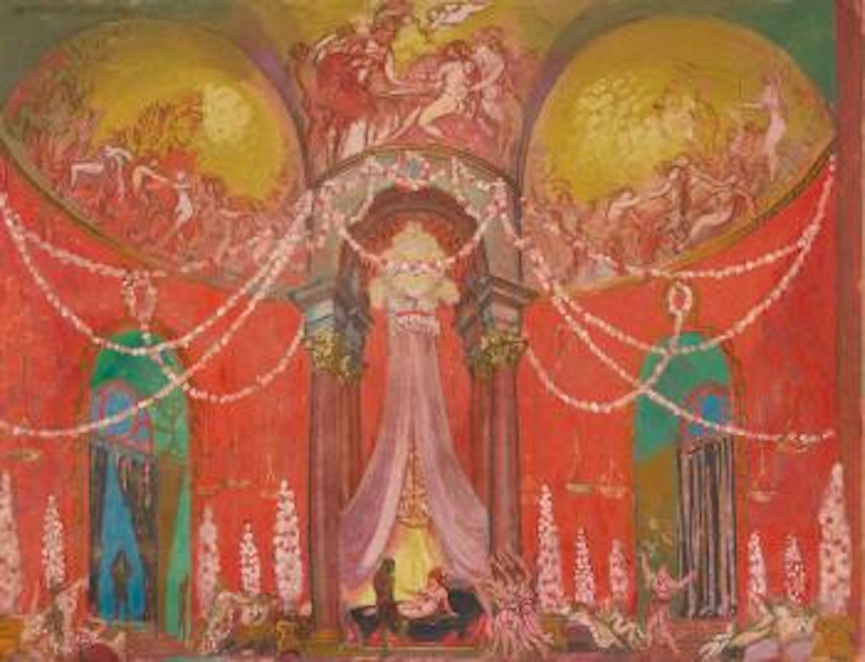 La Palais De La Reine De Volupté From La Légende De Saint Christophe by Maurice Denis