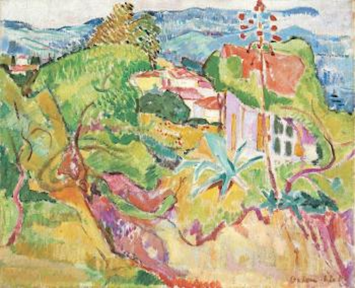 Landschaft Bei Ajaccio (landschaft Auf Korsika) by Oskar Moll