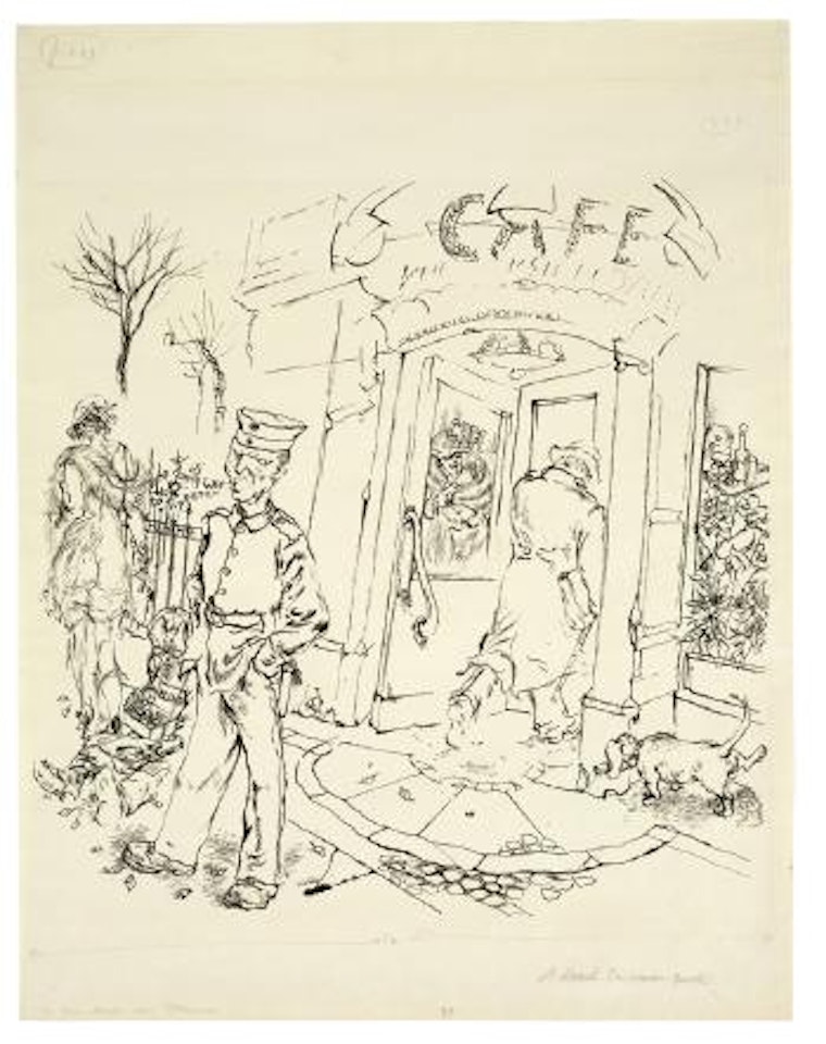 A Dead Irishman Speaks (zu Ben Hecht: 1001 Afternoons In New York) by George Grosz