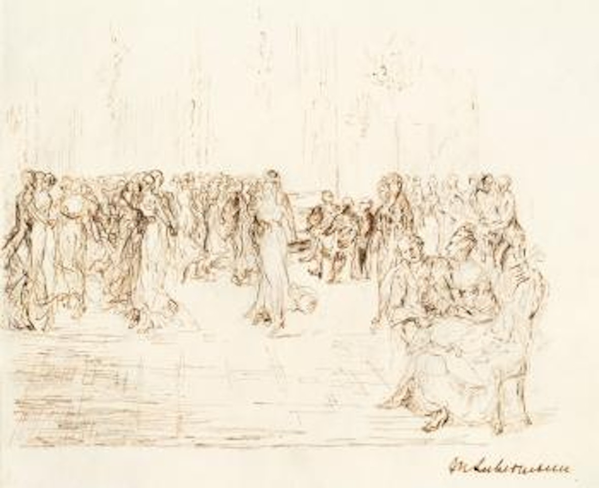 Tanzgesellschaft by Max Liebermann