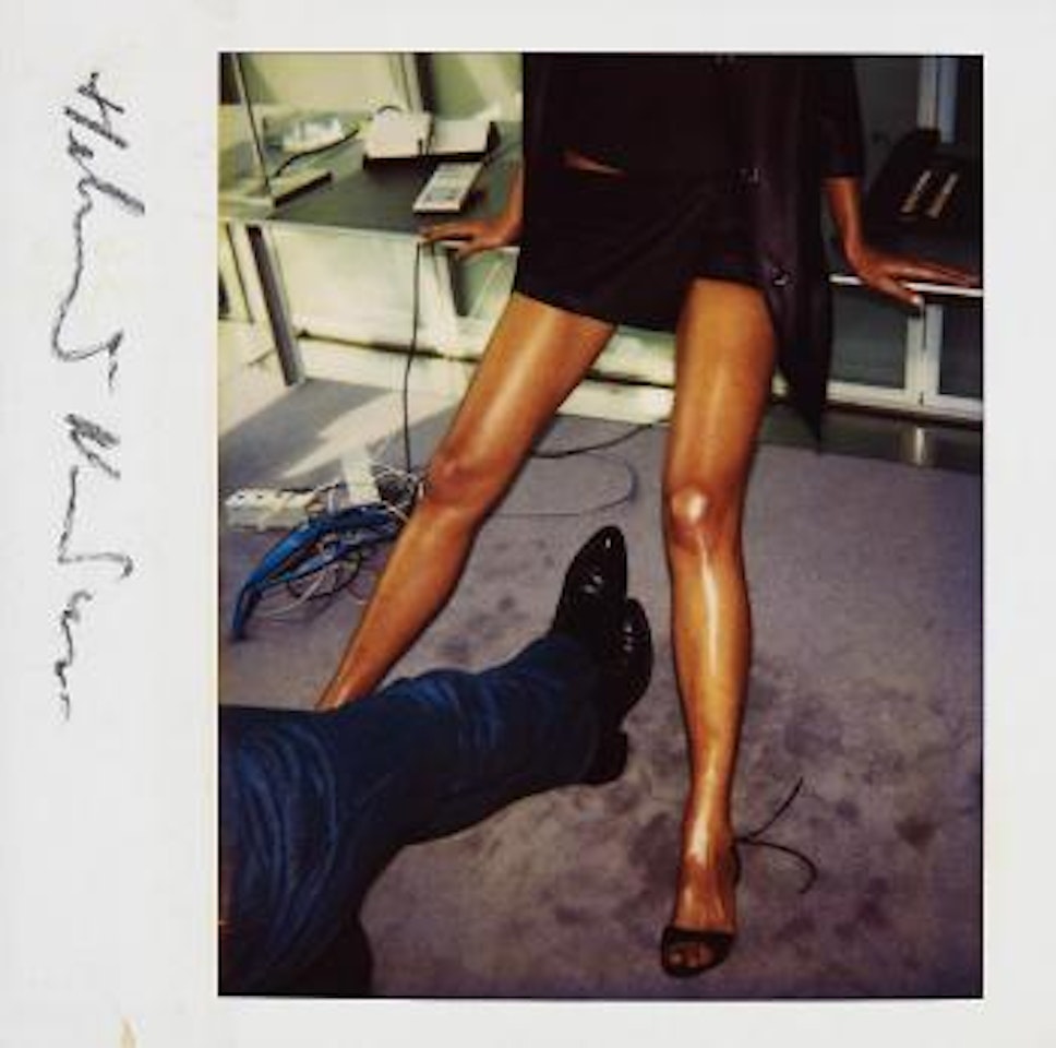 Untitled, Paris, U.S. Vogue, (Two pairs of legs) by Helmut Newton