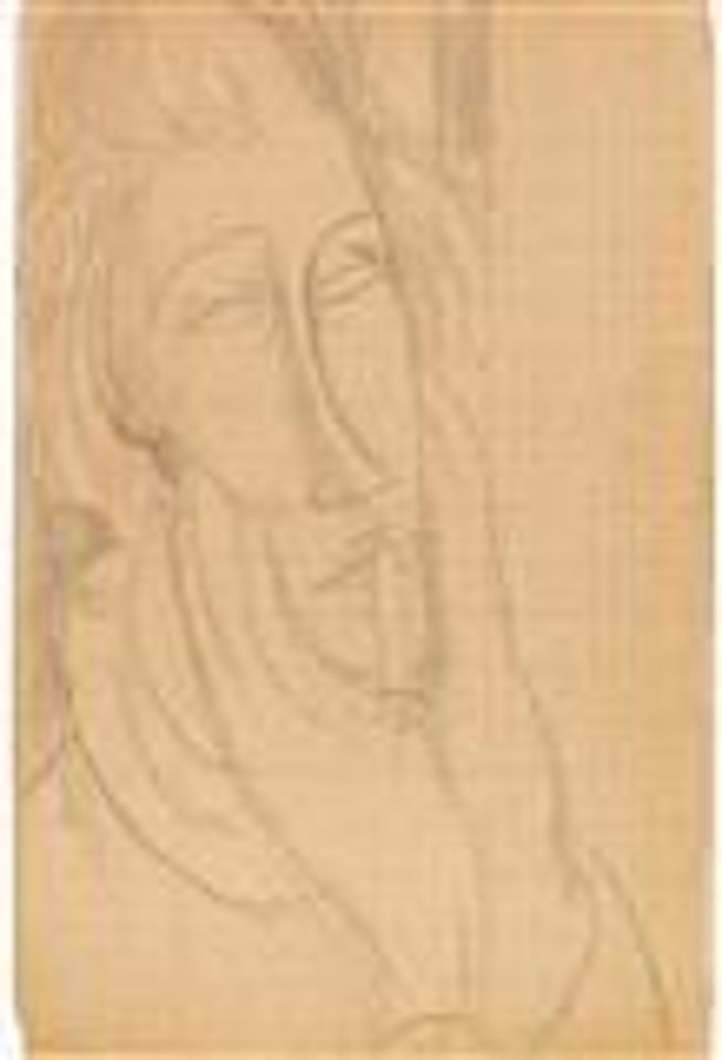 (i) Femme aux mains sur le visage; (ii) Zborowski en Saint Jean Baptiste by Amedeo Modigliani