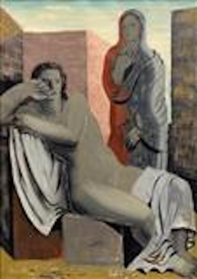 Deux femmes drapées (Two draped women) by Jean Souverbie