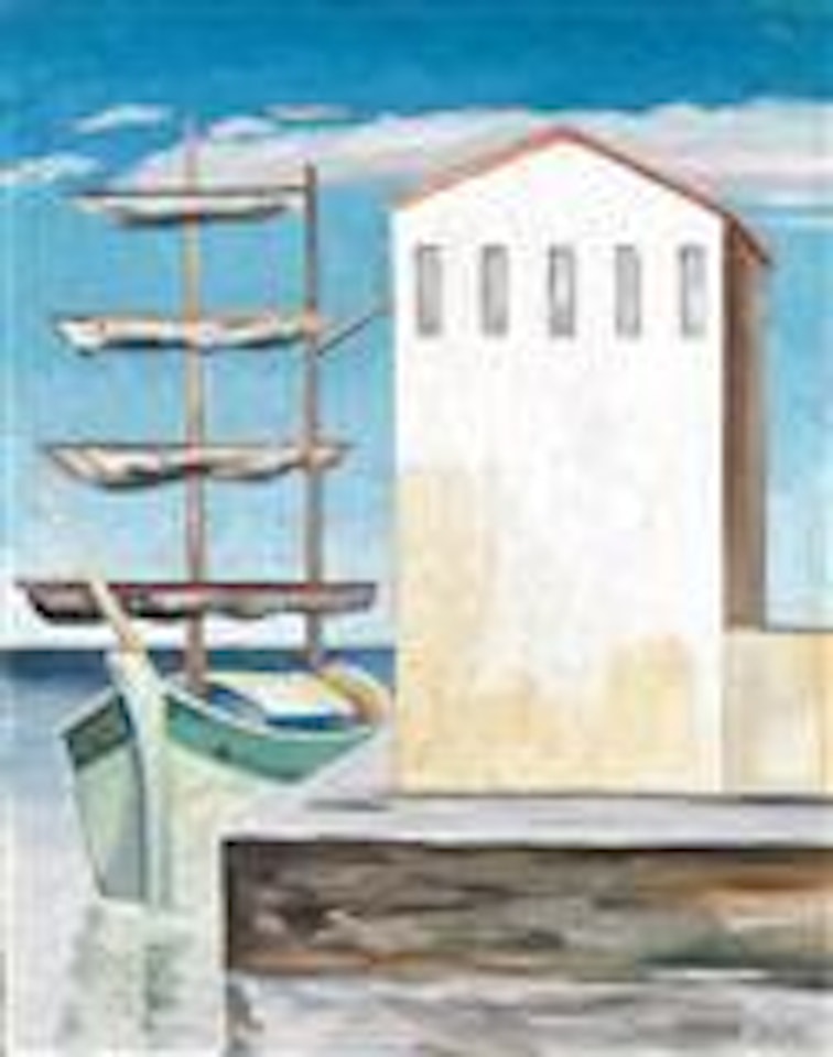 Veliero e silos by Alberto Magnelli